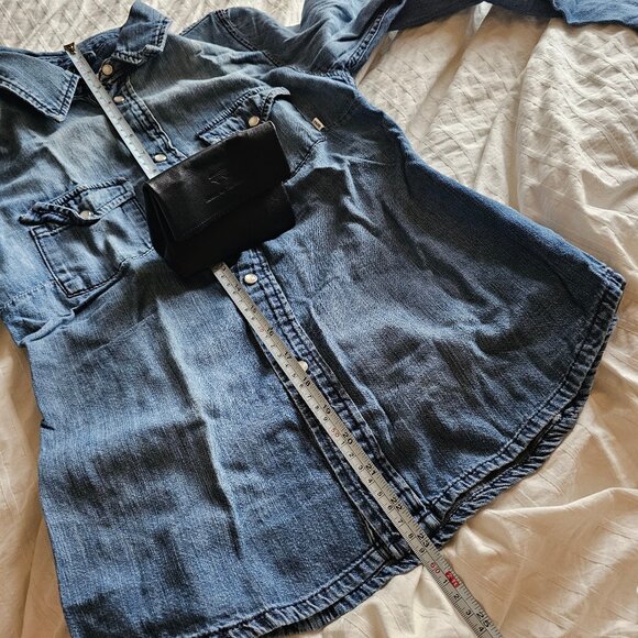 Aritzia TNA Denim Button-up Shirt - Sz S - Picture 10 of 13